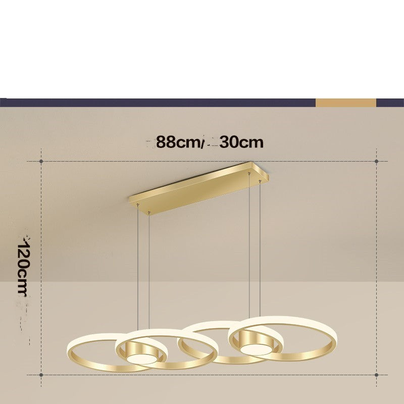 Simple Modern Household Circular LED For Restaurant Pendant Lights